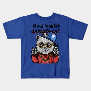 Most wanted Gangsta cat - Catsondrugs.com - gangstacat, gangsta, gangstamusic, gangstalean, gangstagranny, cats, gangstah, gangstaanime, gangstars, gangstaa, gangstasquad, gangstapose Kids T-Shirt